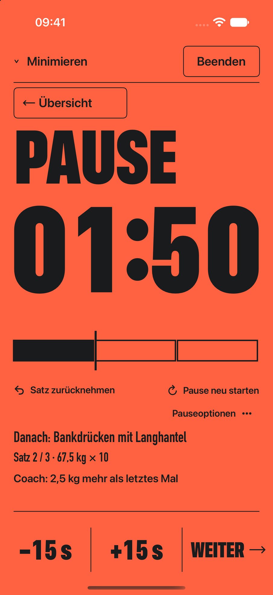 Satzpause in der Farbwelt Standard